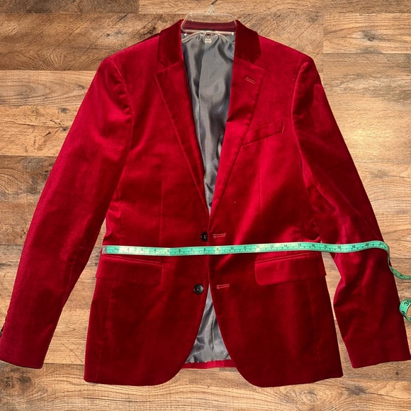 Red Velvet Blazer - Picture 1 of 3
